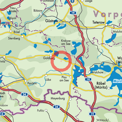 Landkarte Neu Poserin
