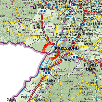 Landkarte Neuburg am Rhein