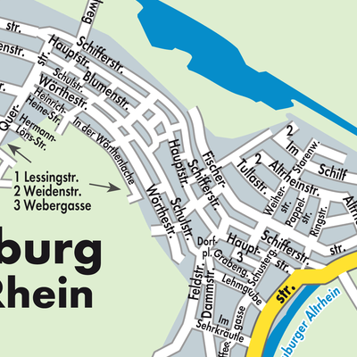 Stadtplan Neuburg am Rhein