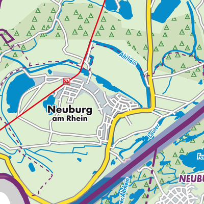 Übersichtsplan Neuburg am Rhein