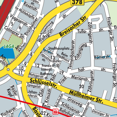 Stadtplan Neuenburg am Rhein
