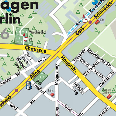 Stadtplan Neuenhagen bei Berlin