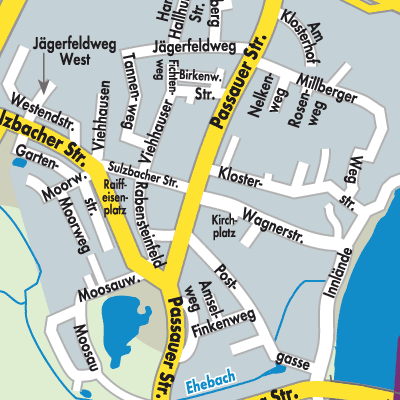 Stadtplan Neuhaus am Inn