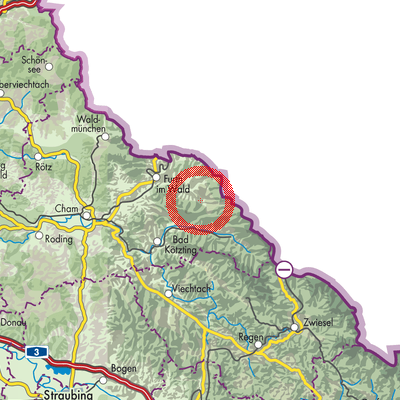 Landkarte Neukirchen beim Heiligen Blut
