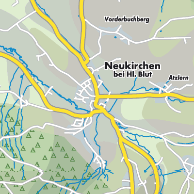 Übersichtsplan Neukirchen beim Heiligen Blut
