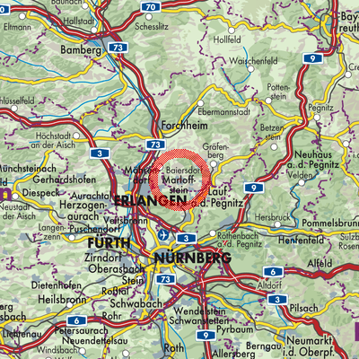 Landkarte Neunkirchen am Brand