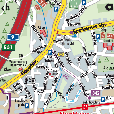 Stadtplan Neunkirchen a. Sand