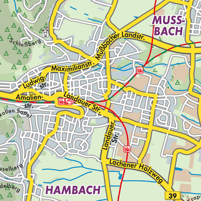 Übersichtsplan Neustadt an der Weinstraße