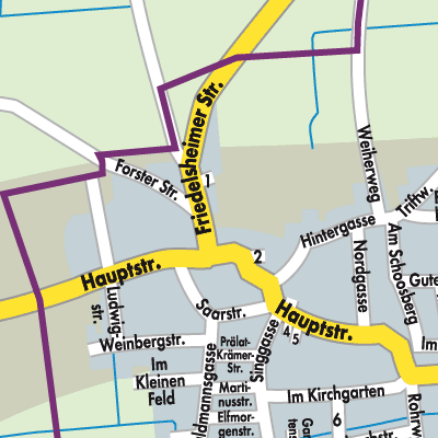 Stadtplan Niederkirchen bei Deidesheim