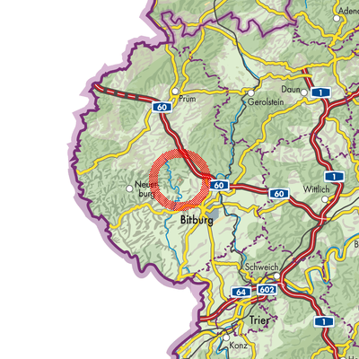 Landkarte Niederweiler