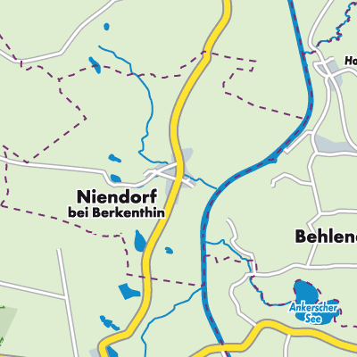 Übersichtsplan Niendorf bei Berkenthin