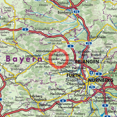 Landkarte Oberreichenbach