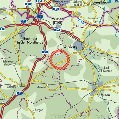 Landkarte Oldendorf (Luhe)