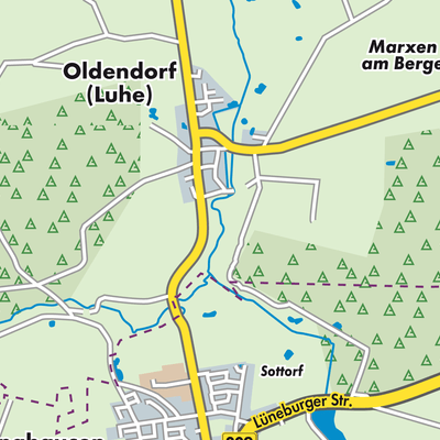 Übersichtsplan Oldendorf (Luhe)