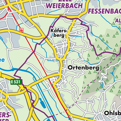 Übersichtsplan Ortenberg
