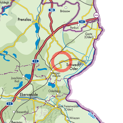 Landkarte Pinnow