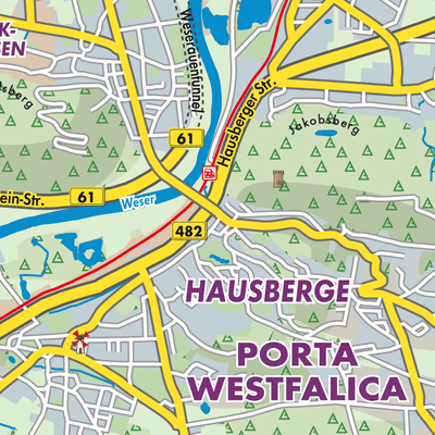 Übersichtsplan Porta Westfalica