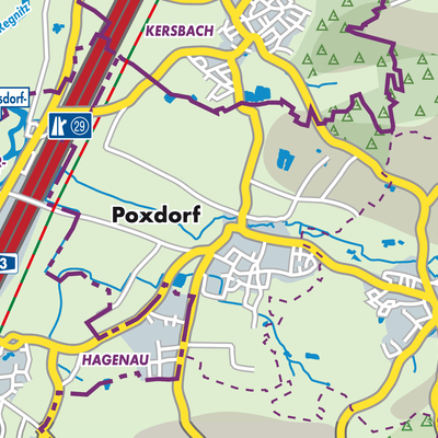Übersichtsplan Poxdorf
