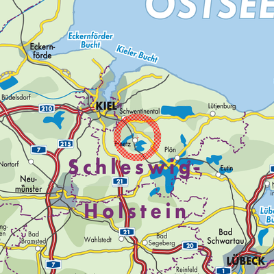 Landkarte Preetz