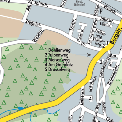 Stadtplan Preußisch Oldendorf