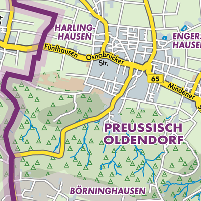 Übersichtsplan Preußisch Oldendorf