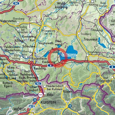 Landkarte Prien am Chiemsee