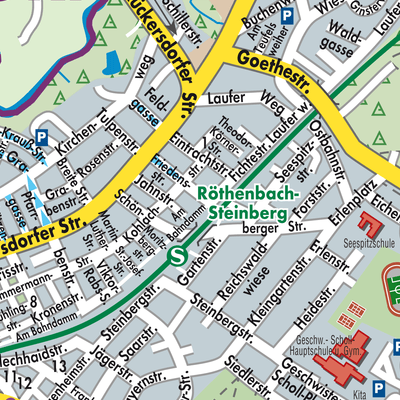 Stadtplan Röthenbach an der Pegnitz