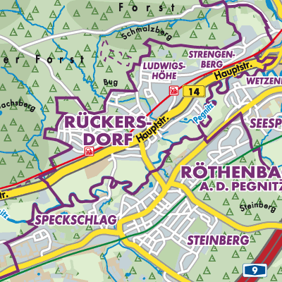 Übersichtsplan Rückersdorf