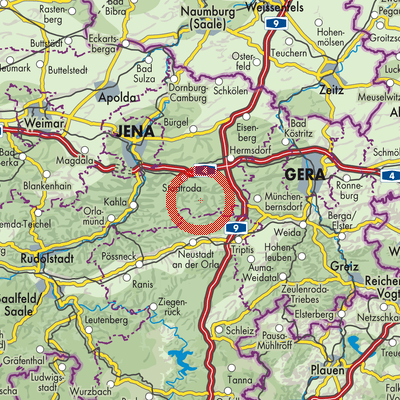 Landkarte Rattelsdorf