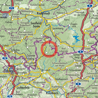 Landkarte Reichenbach