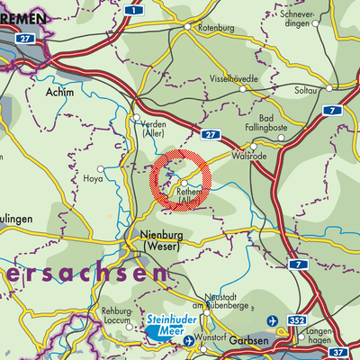 Landkarte Rethem (Aller)