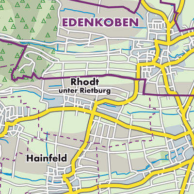 Übersichtsplan Rhodt unter Rietburg