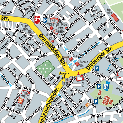 Stadtplan Roßdorf