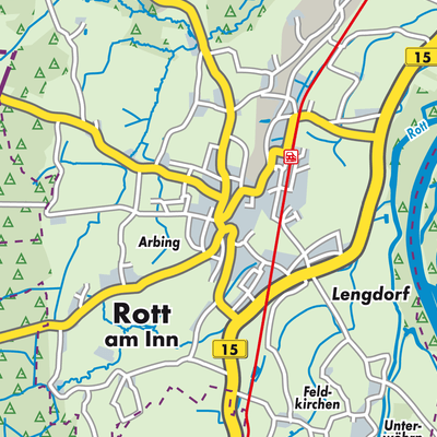 Übersichtsplan Rott am Inn