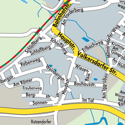 Stadtplan Sachsen bei Ansbach