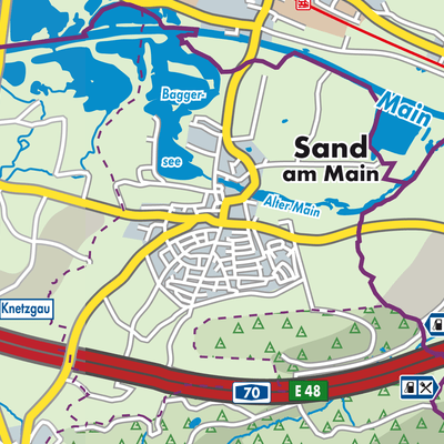 Übersichtsplan Sand a. Main