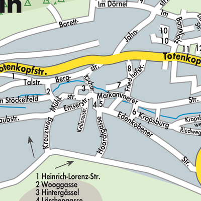Stadtplan Sankt Martin