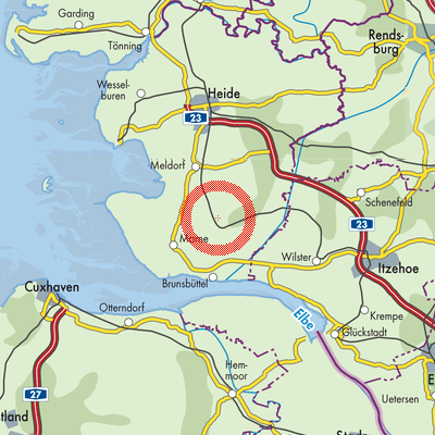 Landkarte Sankt Michaelisdonn
