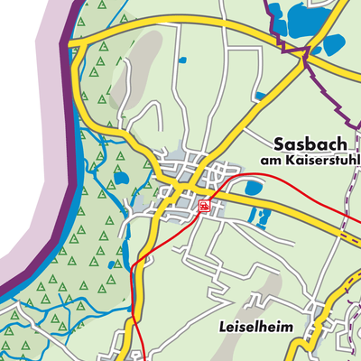 Übersichtsplan Sasbach am Kaiserstuhl