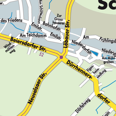Stadtplan Schönbach