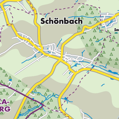 Übersichtsplan Schönbach