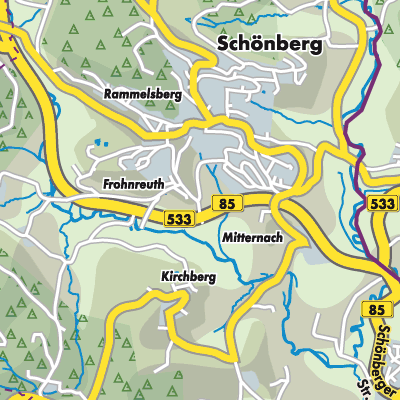 Übersichtsplan Schönberg