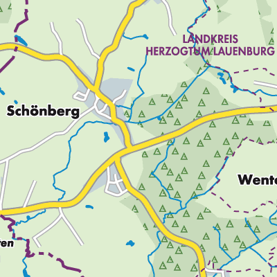 Übersichtsplan Schönberg