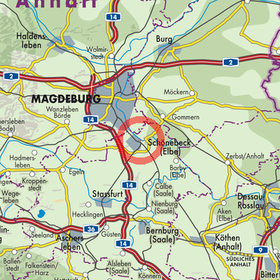 Landkarte Schönebeck (Elbe)