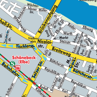 Stadtplan Schönebeck (Elbe)