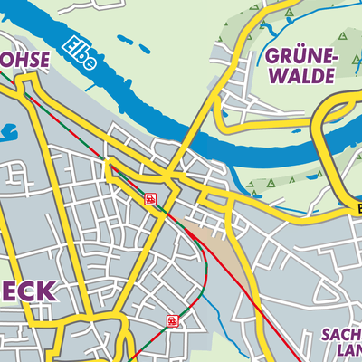 Übersichtsplan Schönebeck (Elbe)