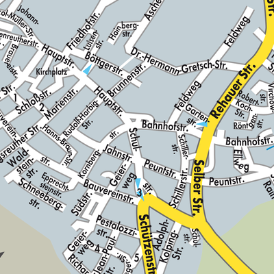 Stadtplan Schönwald
