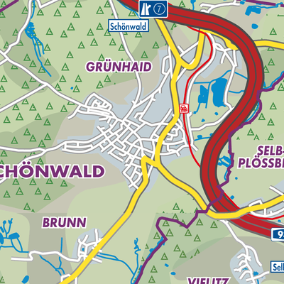 Übersichtsplan Schönwald