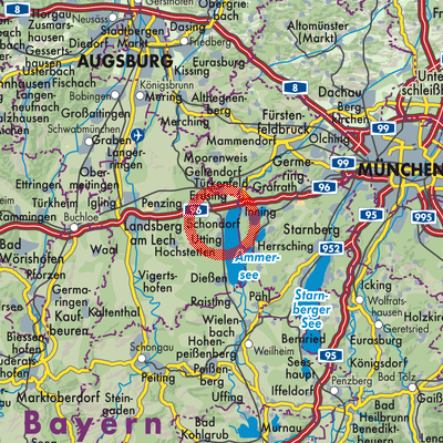 Landkarte Schondorf am Ammersee