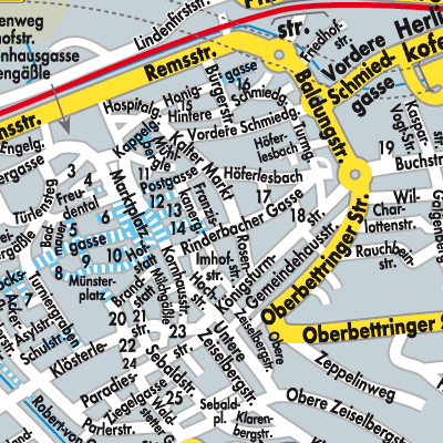 Stadtplan Schwäbisch Gmünd